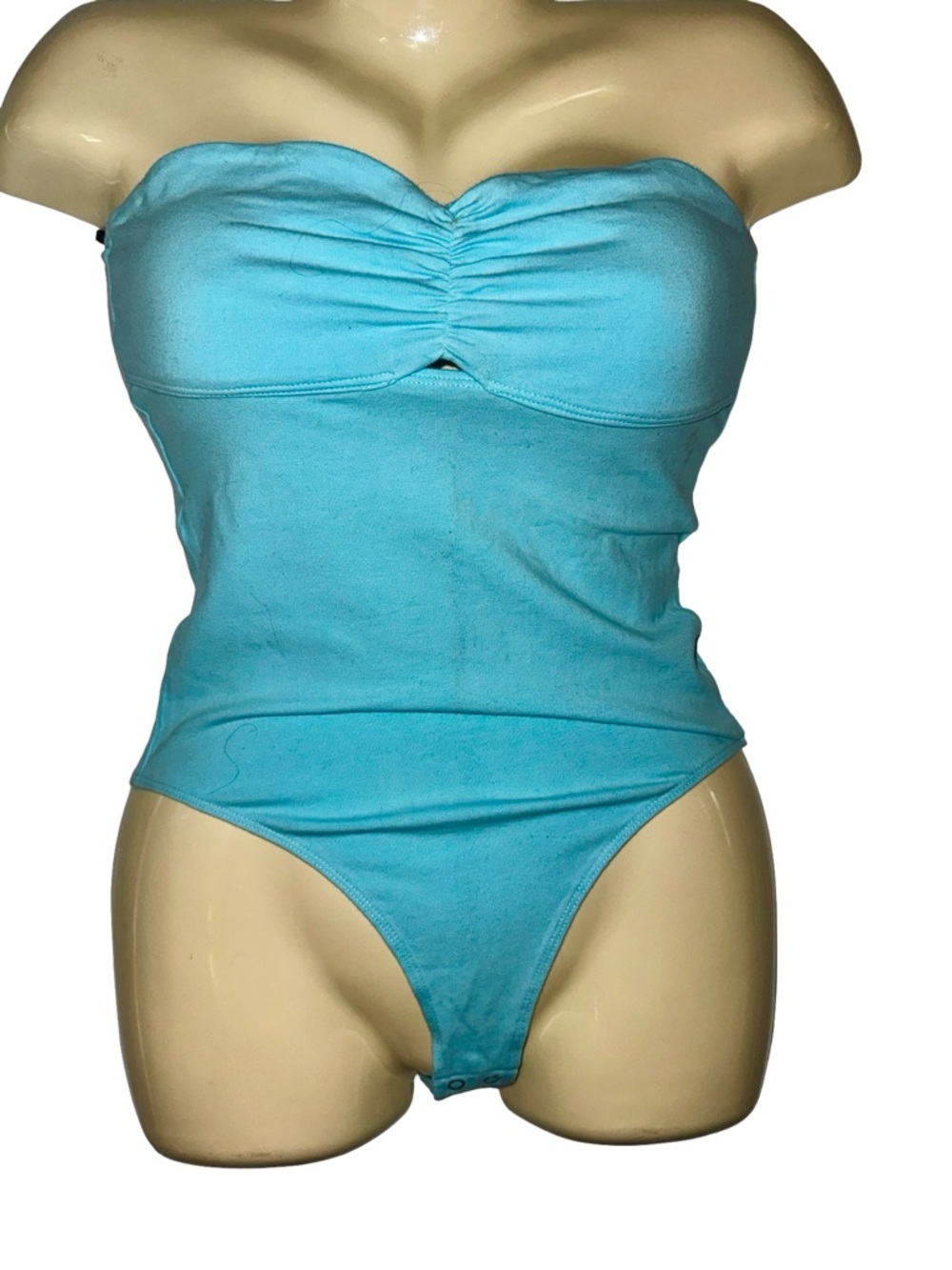 Light blue Strapless m Bodysuit